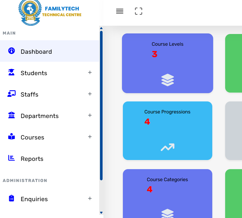 Institution Portal Development: